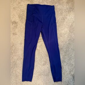 Lululemon Fast N Free 25” leggings with pockets size 6 Larkspur